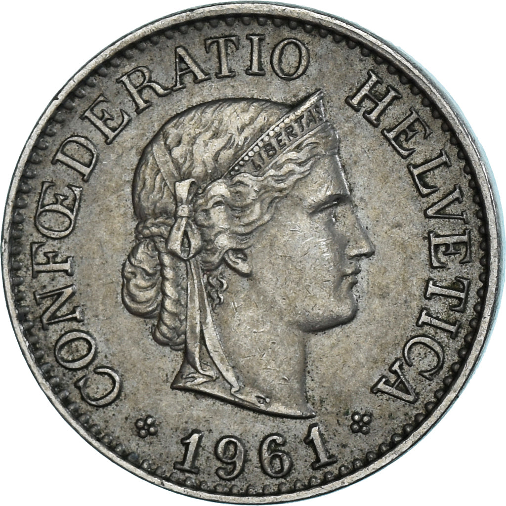Münze, Schweiz, 10 Rappen, 1961