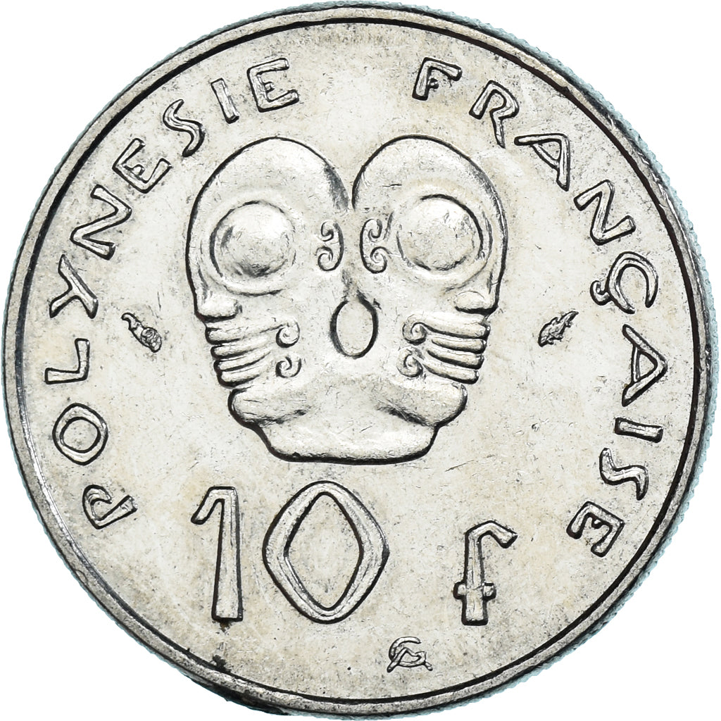 Coin, French Polynesia, 10 Francs, 1991