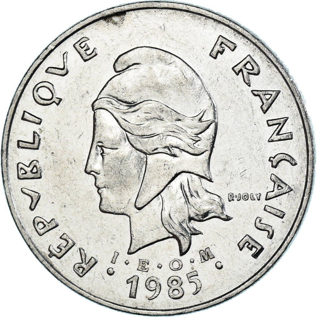 Coin, French Polynesia, 50 Francs, 1985