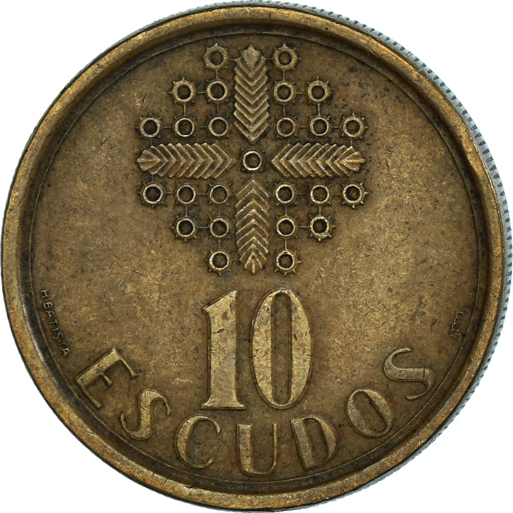 Moneta, Portogallo, 10 Escudos, 1990