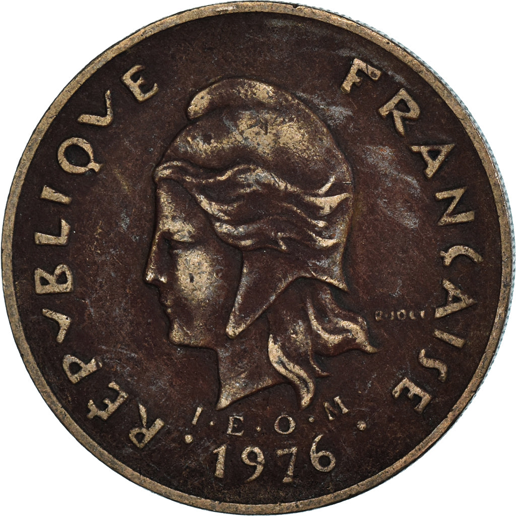 Munten, Frans Polynesië, 100 Francs, 1976