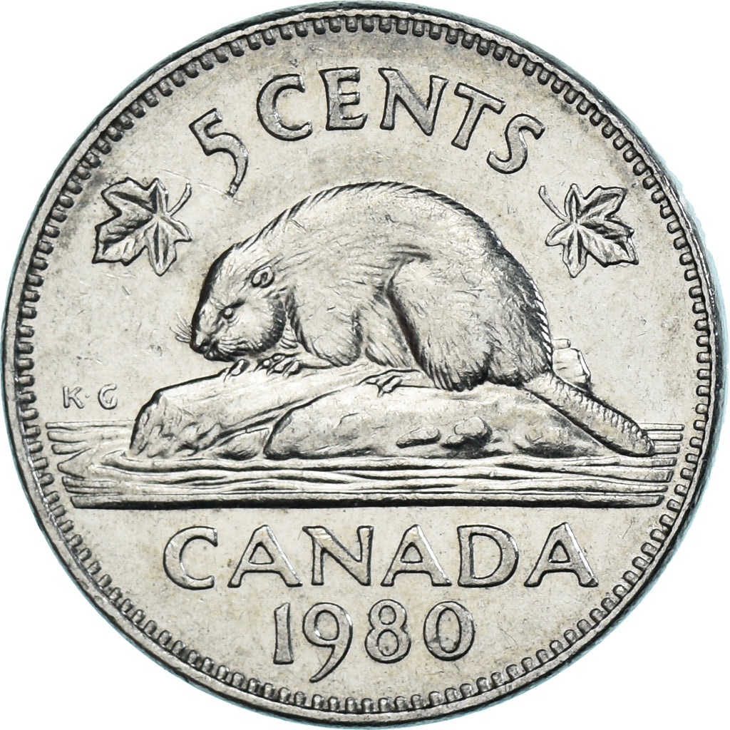 Moneta, Canada, 5 Cents, 1980