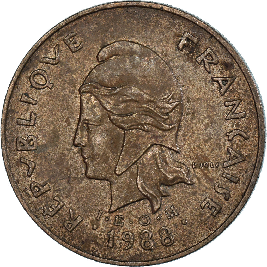 Munten, Frans Polynesië, 100 Francs, 1988
