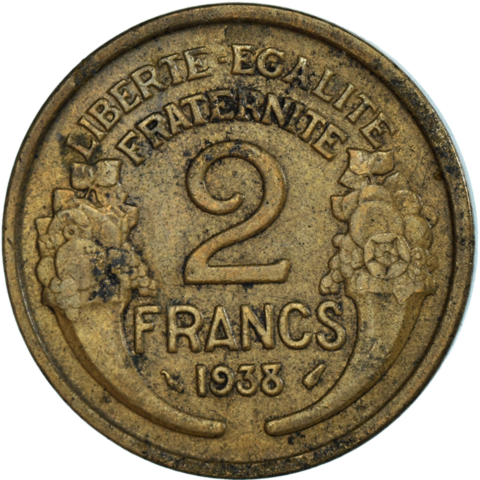 Münze, Frankreich, 2 Francs, 1938
