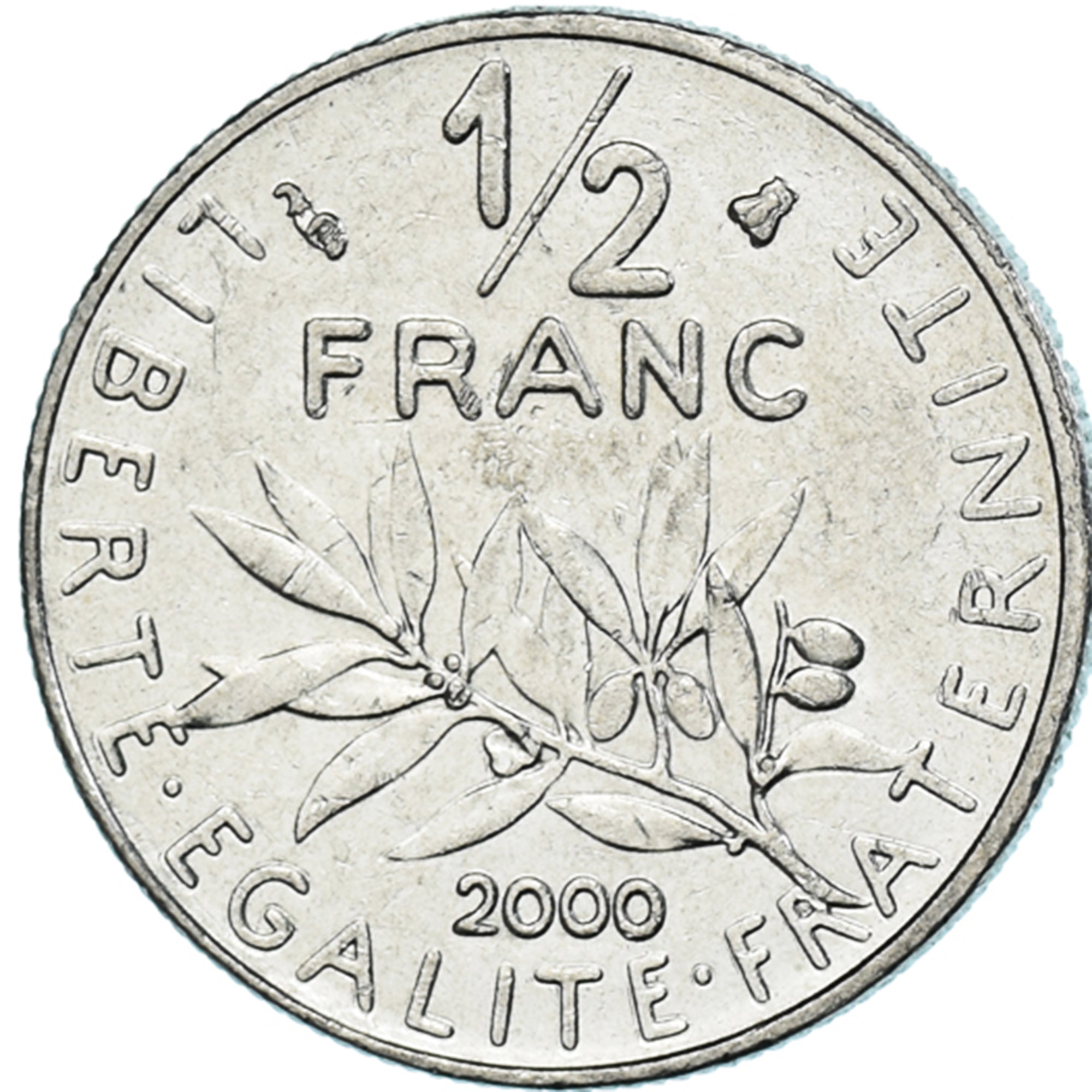 Munten, Frankrijk, 1/2 Franc, 2000