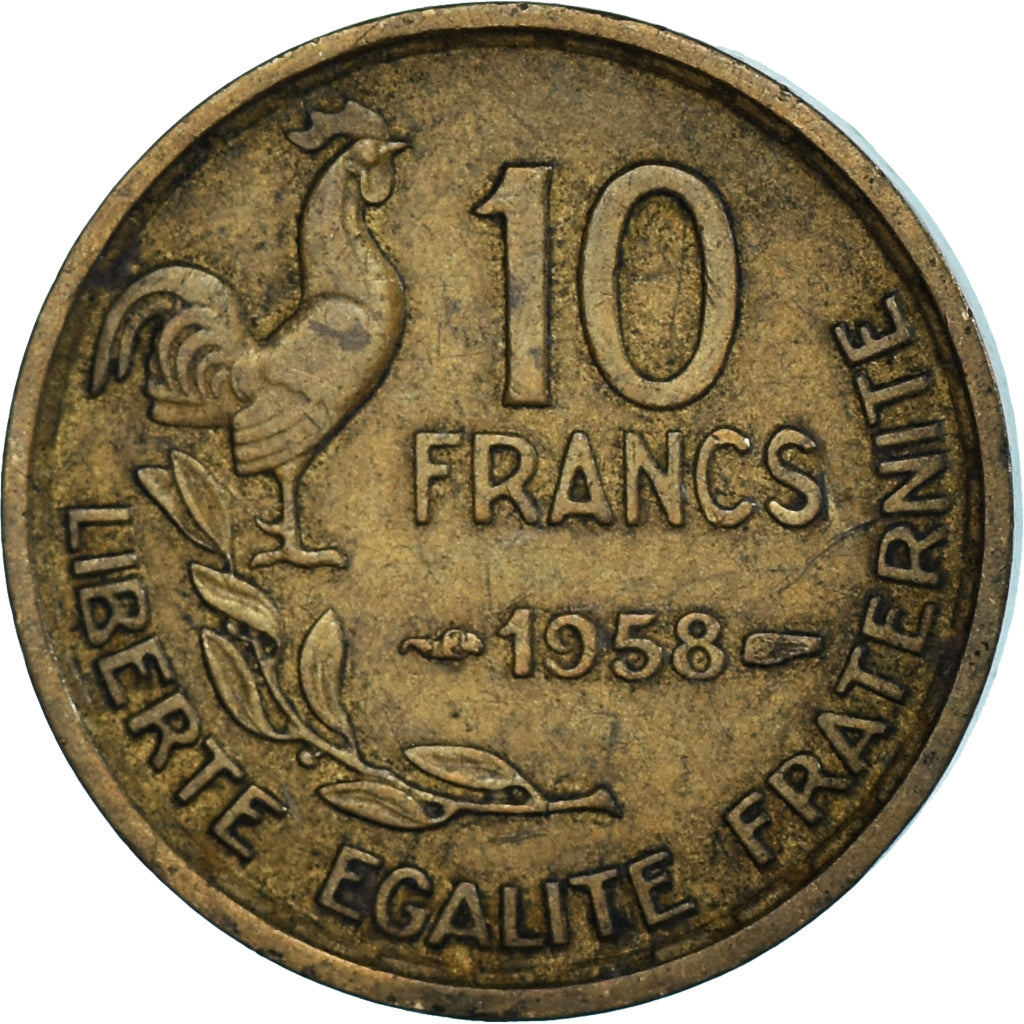 Coin, France, 10 Francs, 1958