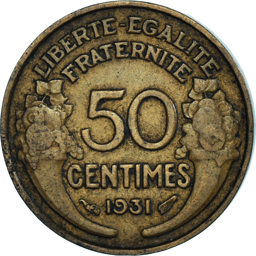 Munten, Frankrijk, 50 Centimes, 1931