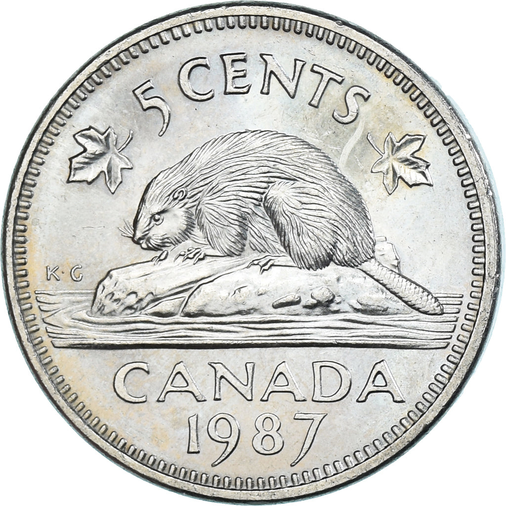 Moneta, Canada, 5 Cents, 1987
