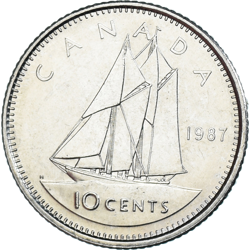 Moneta, Canada, 10 Cents, 1987