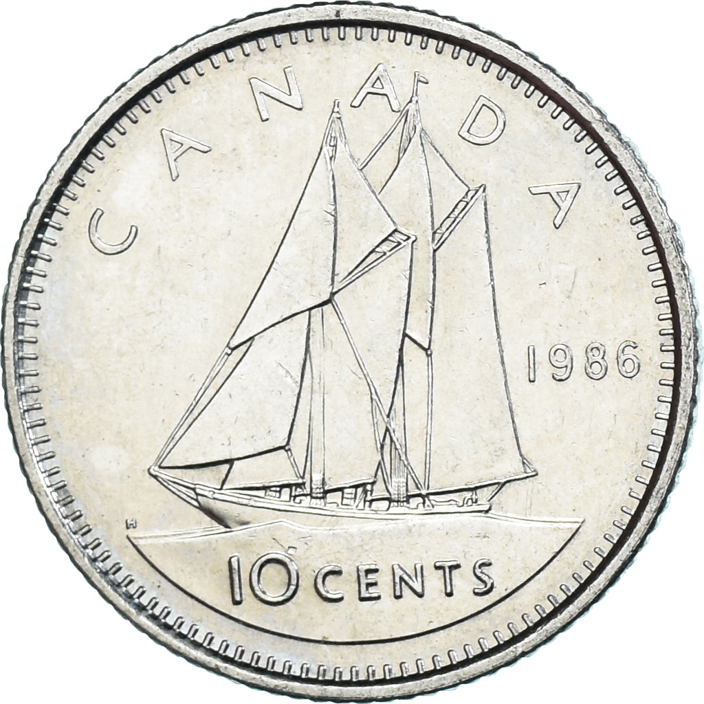 Moneta, Canada, 10 Cents, 1986
