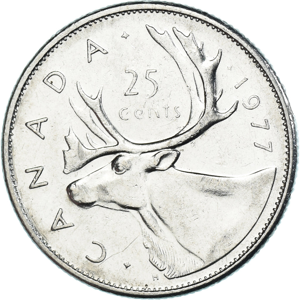 Moneta, Canada, 25 Cents, 1977