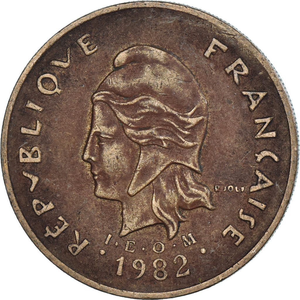 Monnaie, Polynésie française, 100 Francs, 1982