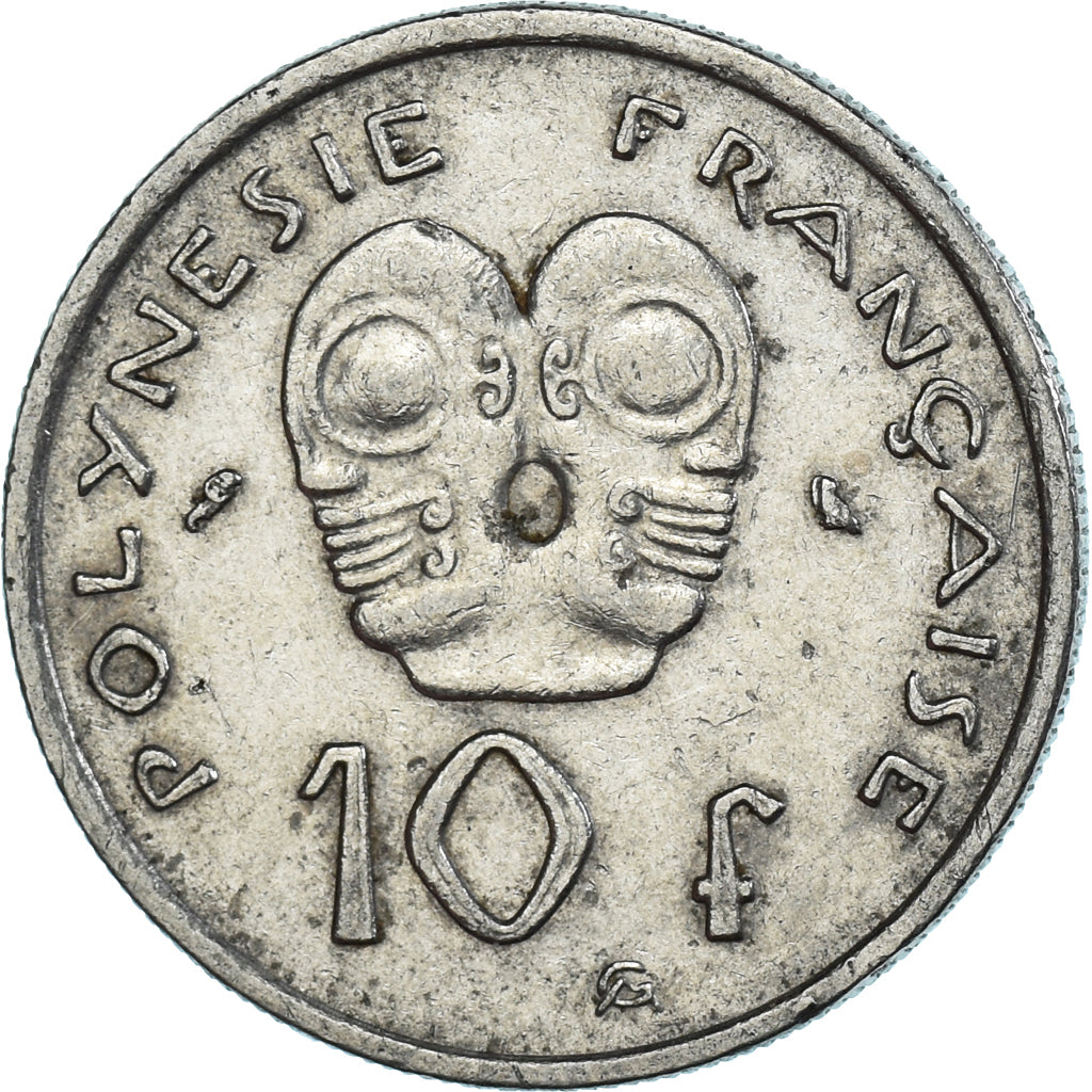 Moeda, Polinésia Francesa, 10 Francs, 1972