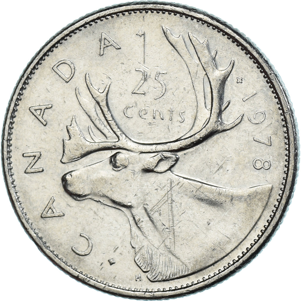 Moneta, Canada, 25 Cents, 1978