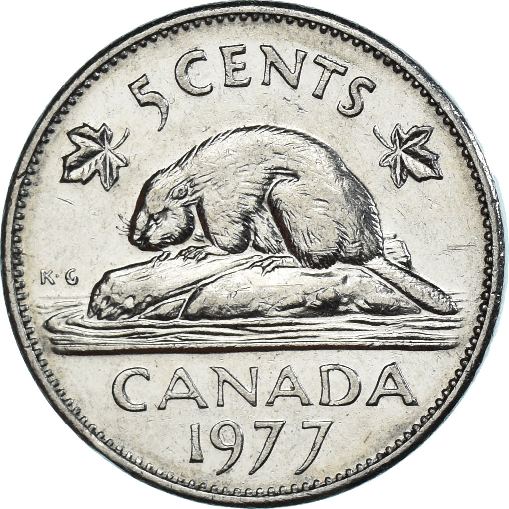 Moneta, Canada, 5 Cents, 1977