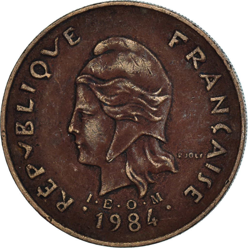 Moneta, Polinezja Francuska, 100 Francs, 1984