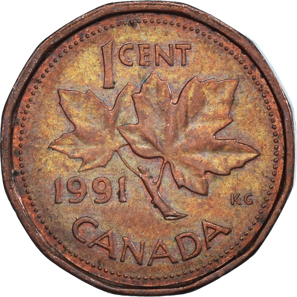 Moneta, Canada, Cent, 1991