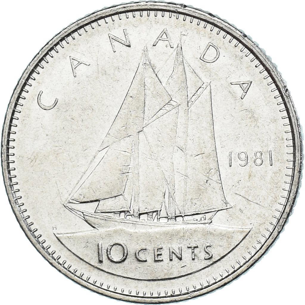 Moneta, Canada, 10 Cents, 1981