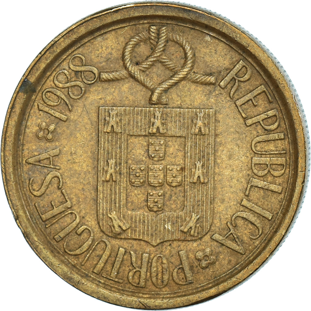 Coin, Portugal, 10 Escudos, 1988