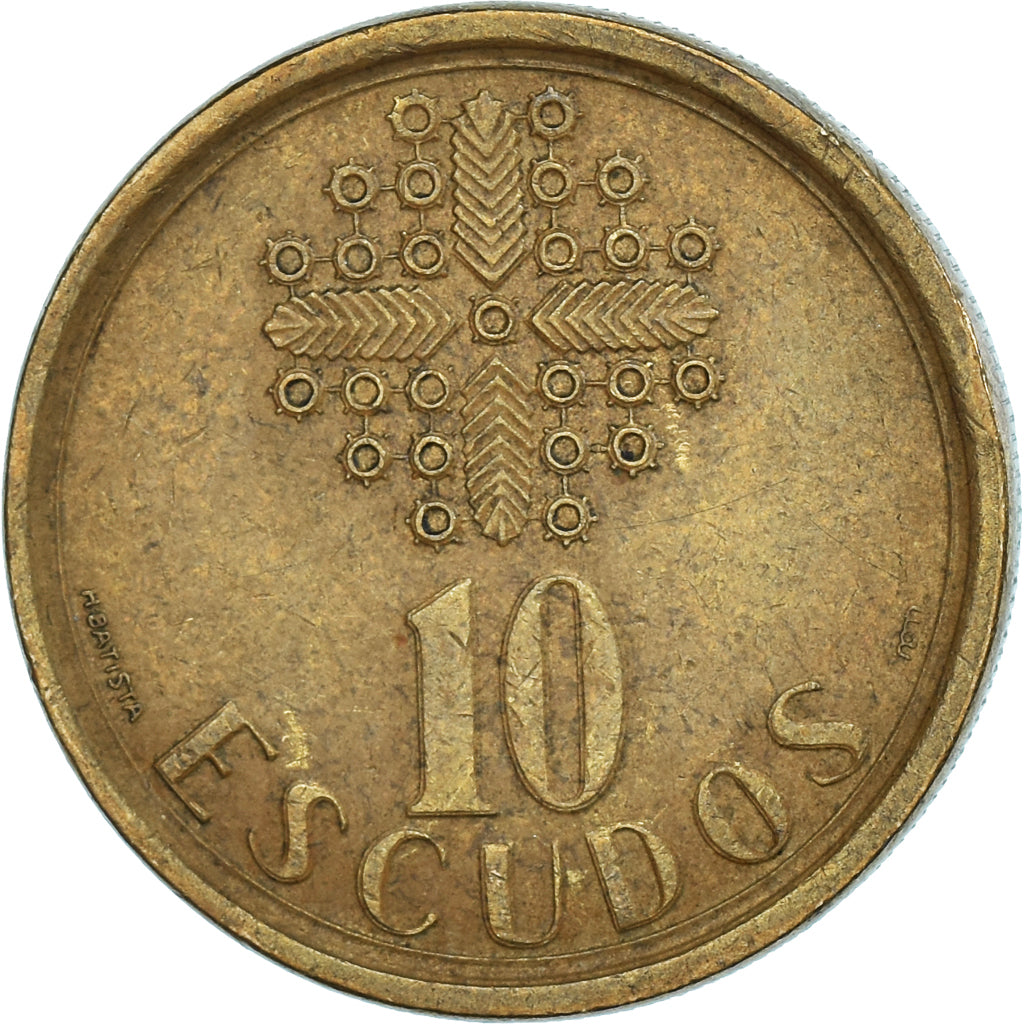 Coin, Portugal, 10 Escudos, 1988