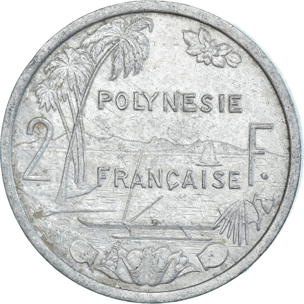 Monnaie, Polynésie française, 2 Francs, 1986