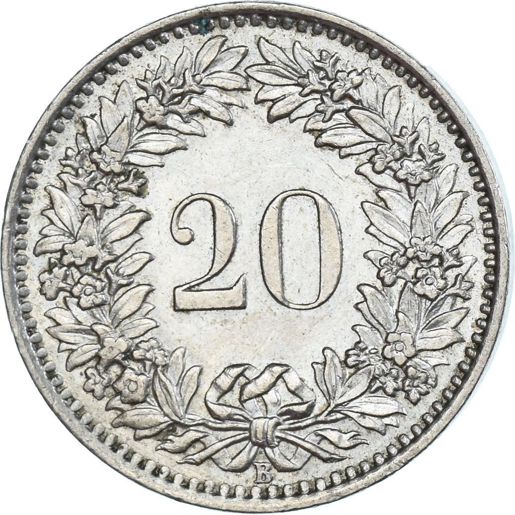 Moneta, Szwajcaria, 20 Rappen, 1961
