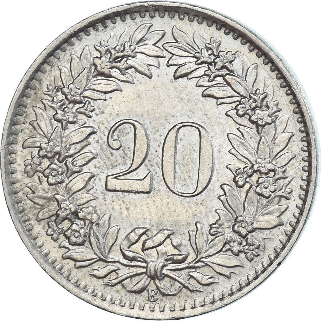 Monnaie, Suisse, 20 Rappen, 1963