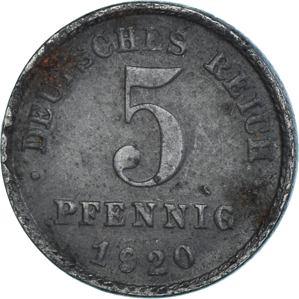 Moneta, Niemcy, 5 Pfennig, 1920