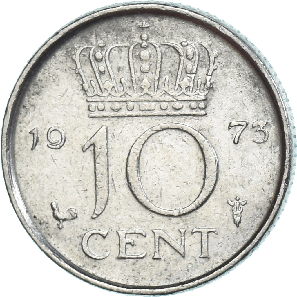 Munten, Nederland, 10 Cents, 1973
