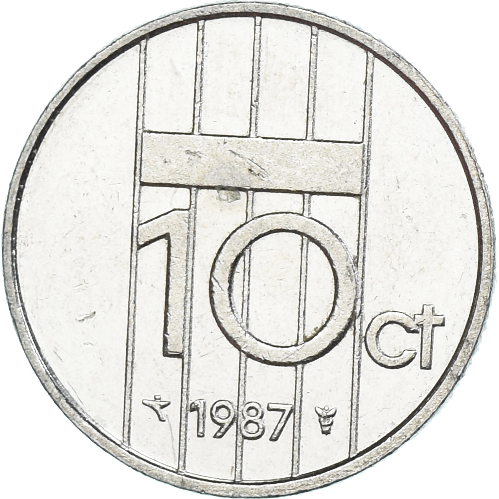Moneta, Paesi Bassi, 10 Cents, 1987
