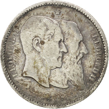BELGIUM, Franc, 1880, KM #38, VF(20-25), Silver, 4.87