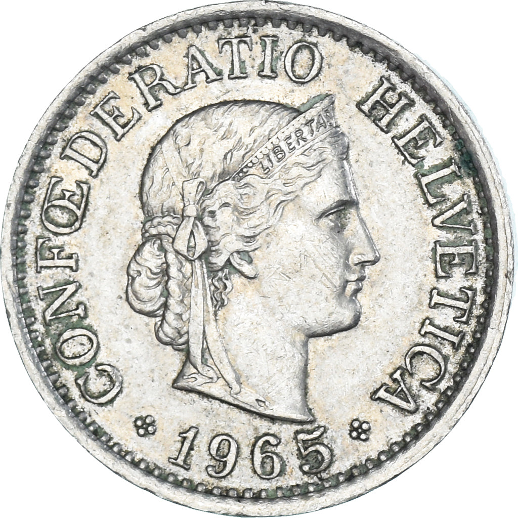 Munten, Zwitserland, 10 Rappen, 1965