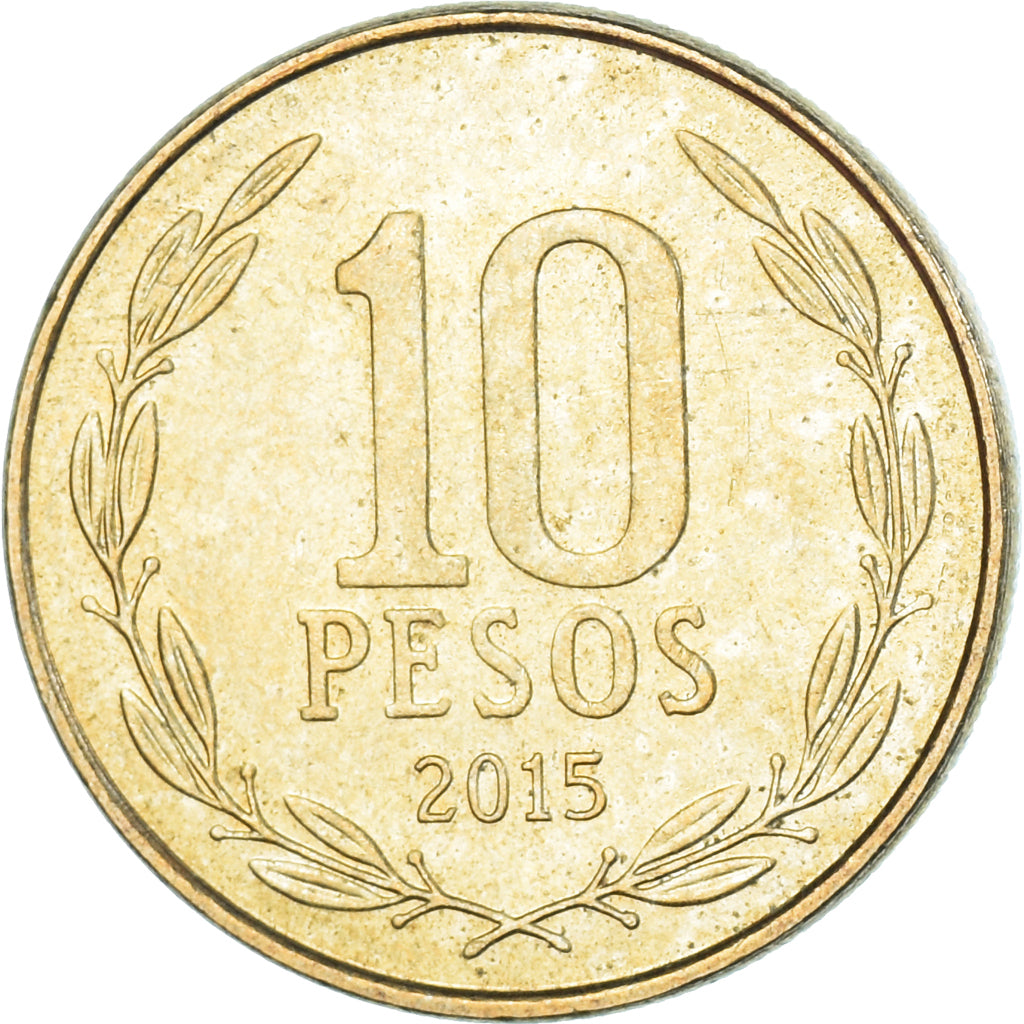 Moneda, Chile, 10 Pesos, 2015