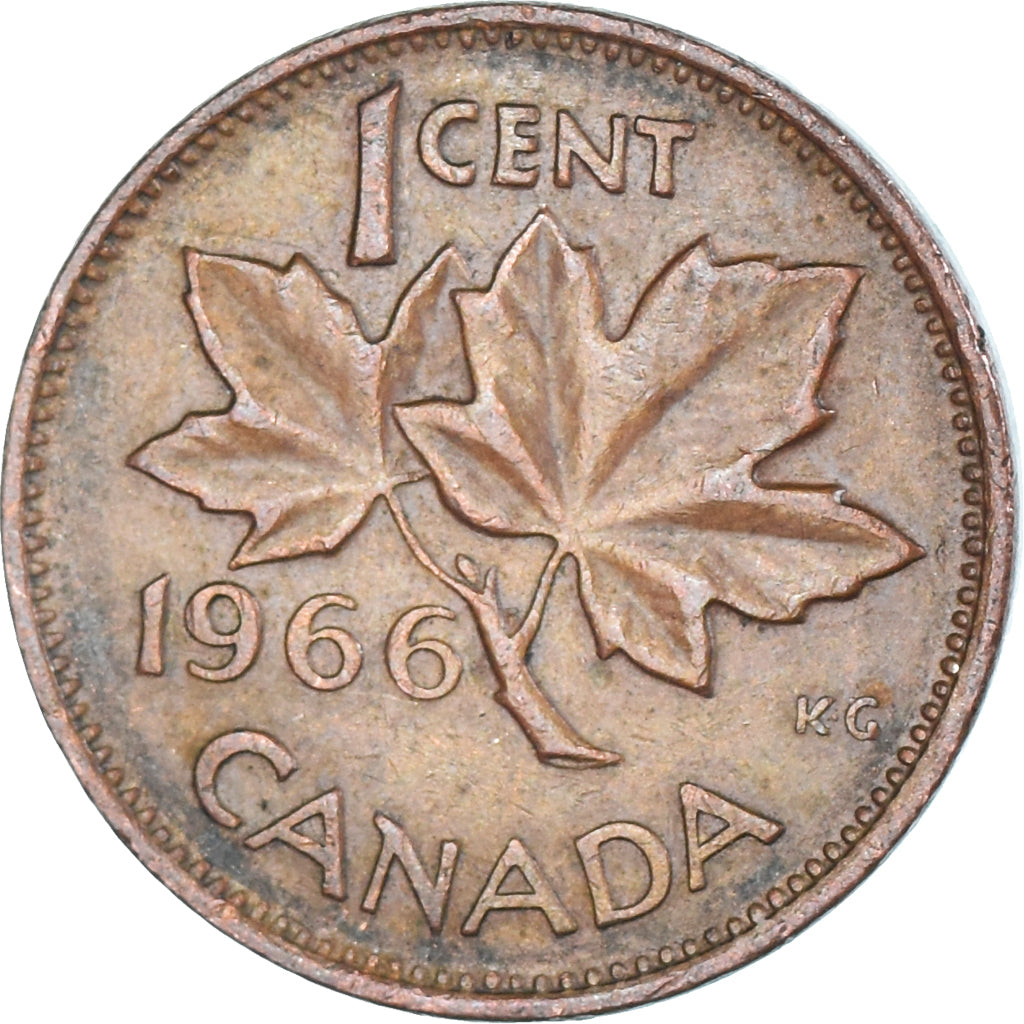 Moneta, Canada, Cent, 1966