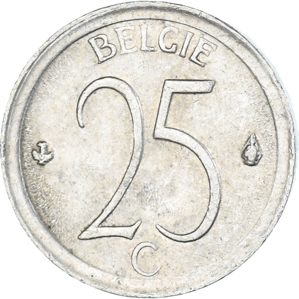 Moneda, Bélgica, 25 Centimes, 1972