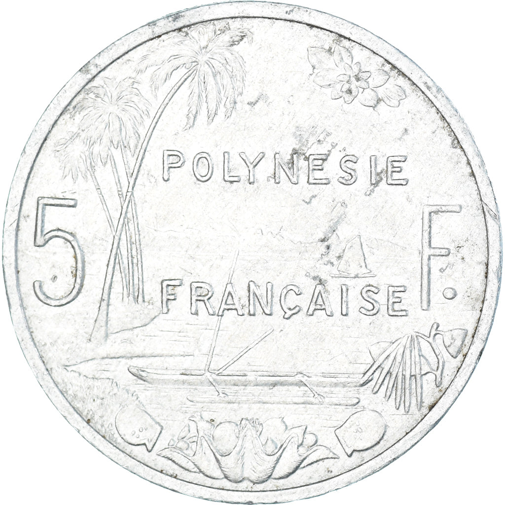 Monnaie, Polynésie française, 5 Francs, 2007