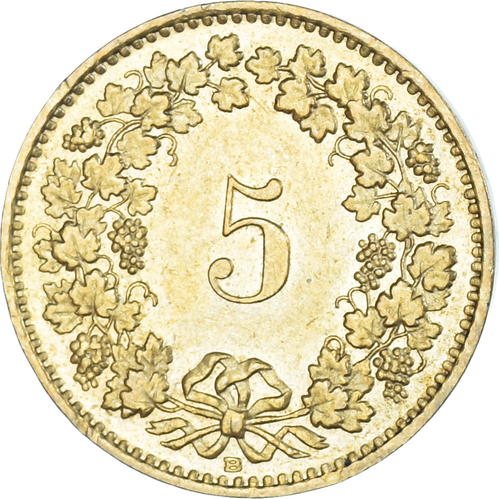 Moneda, Suiza, 5 Rappen, 1987