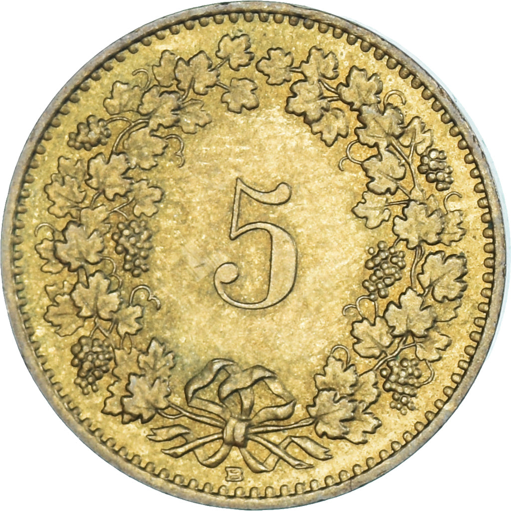 Coin, Switzerland, 5 Rappen, 1992