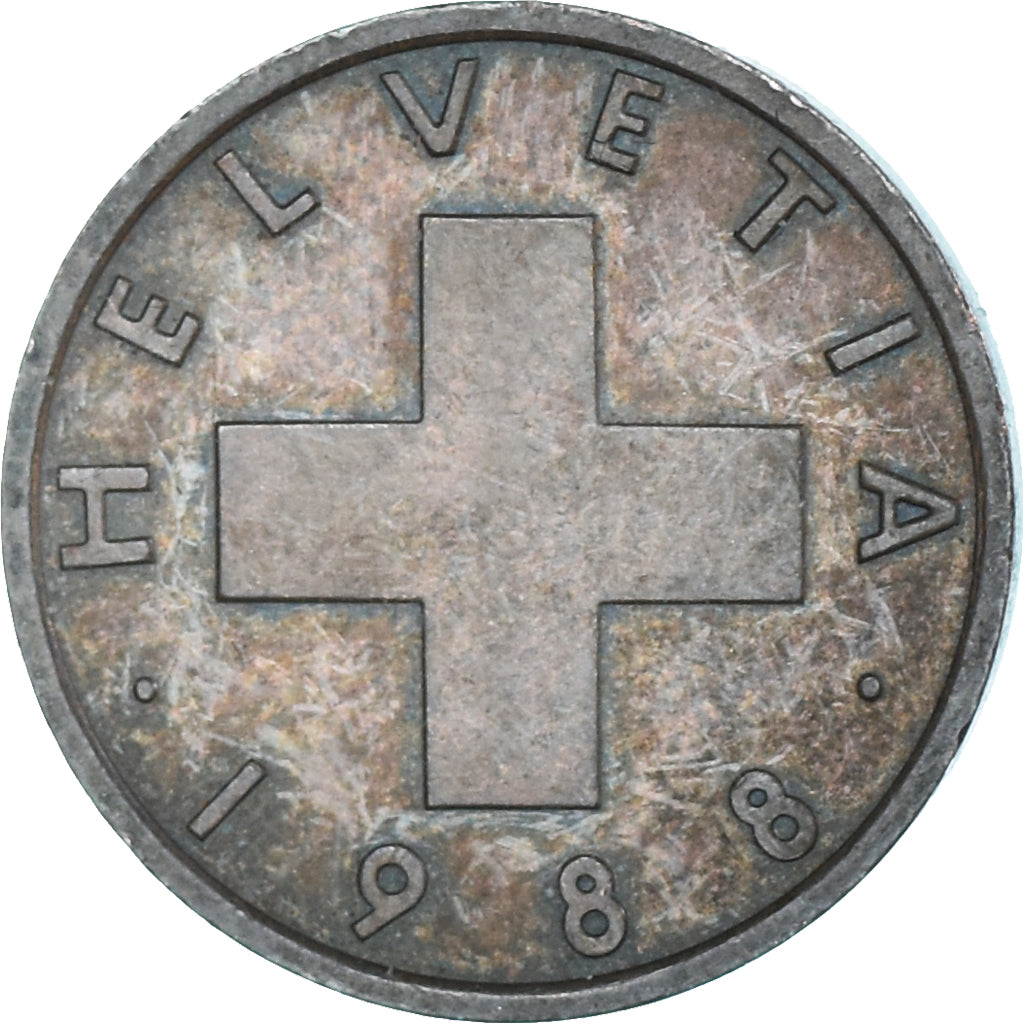 Coin, Switzerland, Rappen, 1988