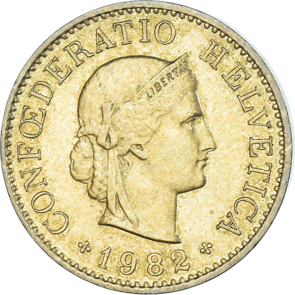 Moneta, Szwajcaria, 5 Rappen, 1982
