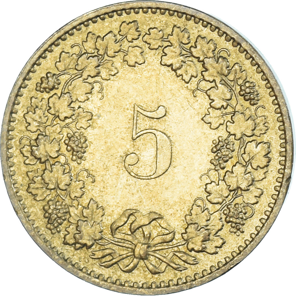 Moneta, Szwajcaria, 5 Rappen, 1982