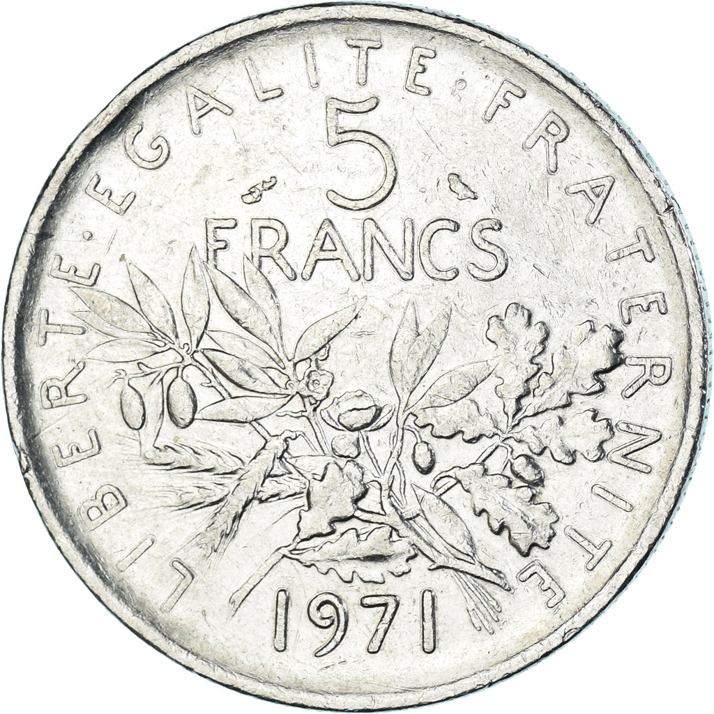 Monnaie, France, 5 Francs, 1971