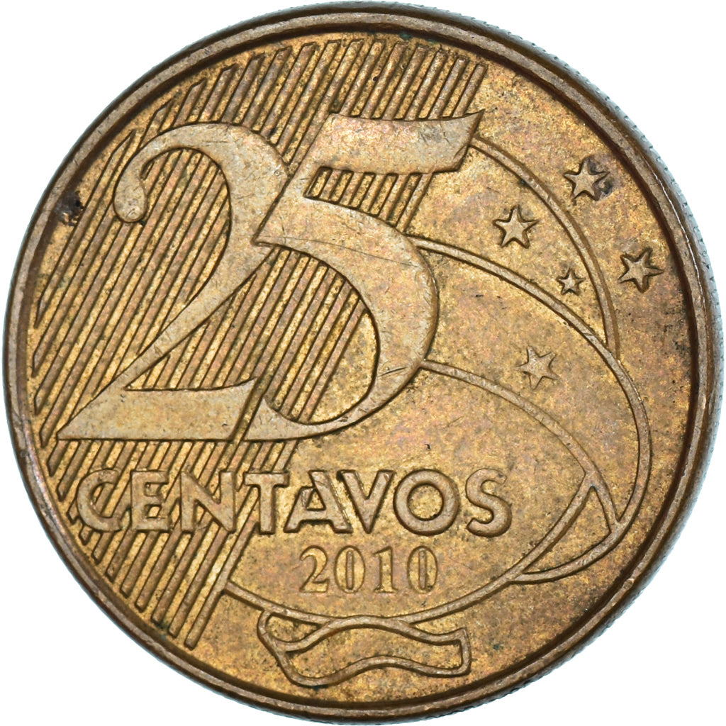 Moneta, Brazylia, 25 Centavos, 2010