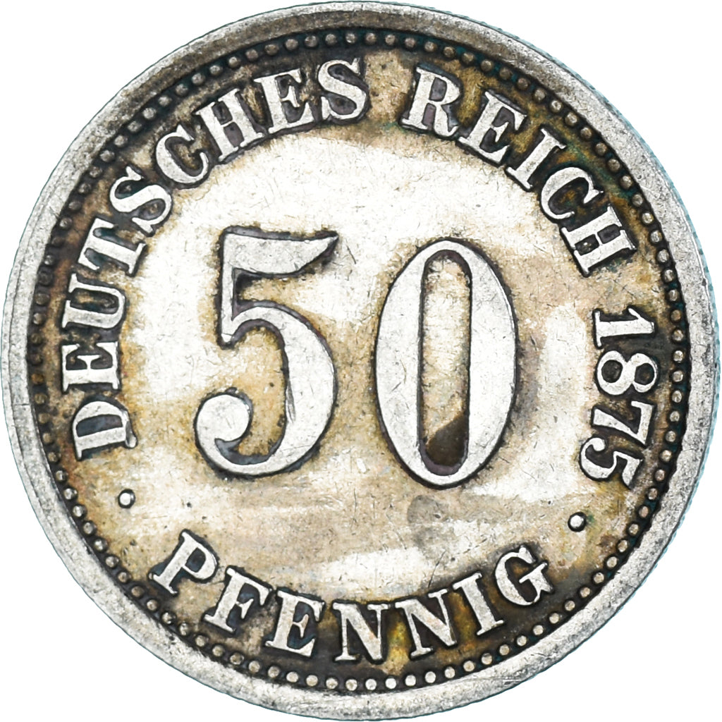 Moneta, Germania, 50 Pfennig, 1875