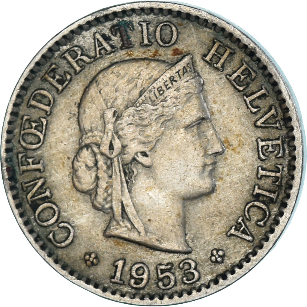 Moneta, Szwajcaria, 5 Rappen, 1953