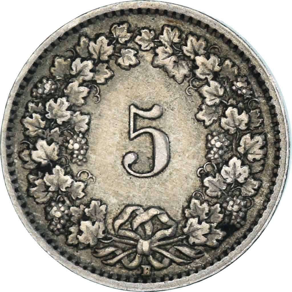 Moneta, Szwajcaria, 5 Rappen, 1953