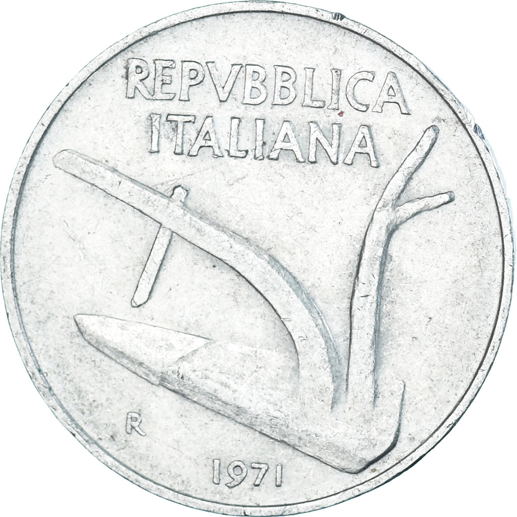 Monnaie, Italie, 10 Lire, 1971