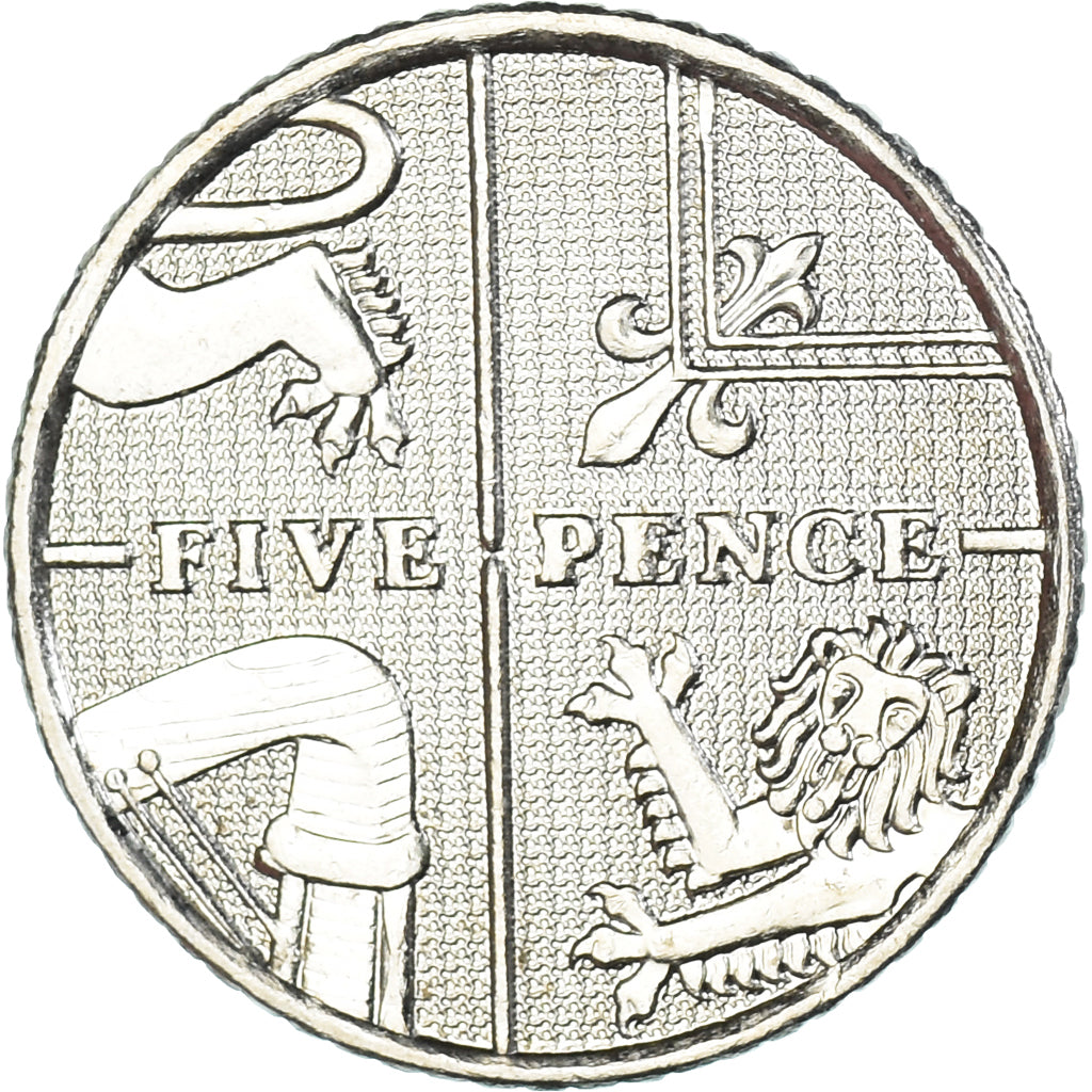 Coin, Great Britain, 5 Pence, 2008