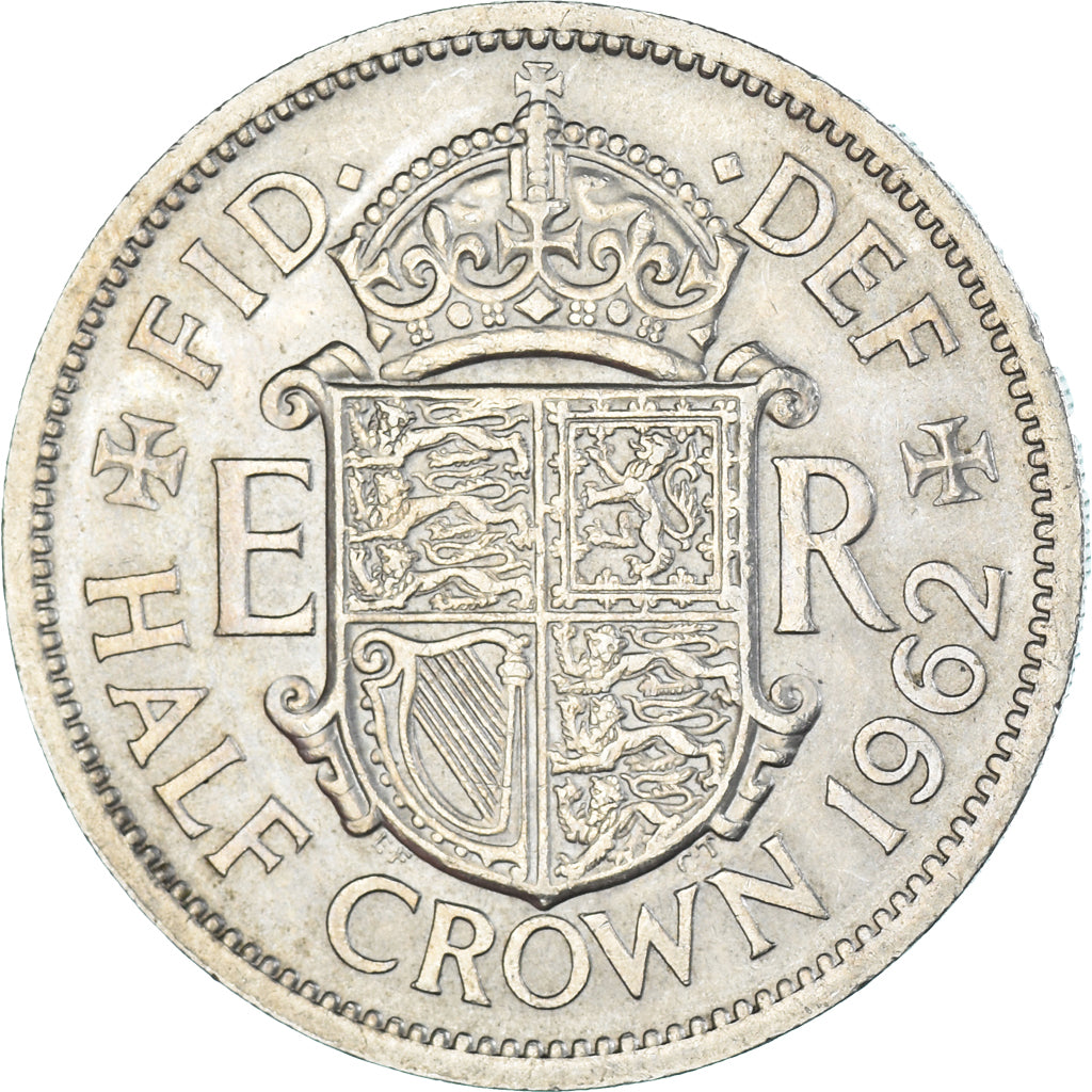 Monnaie, Grande-Bretagne, 1/2 Crown, 1962