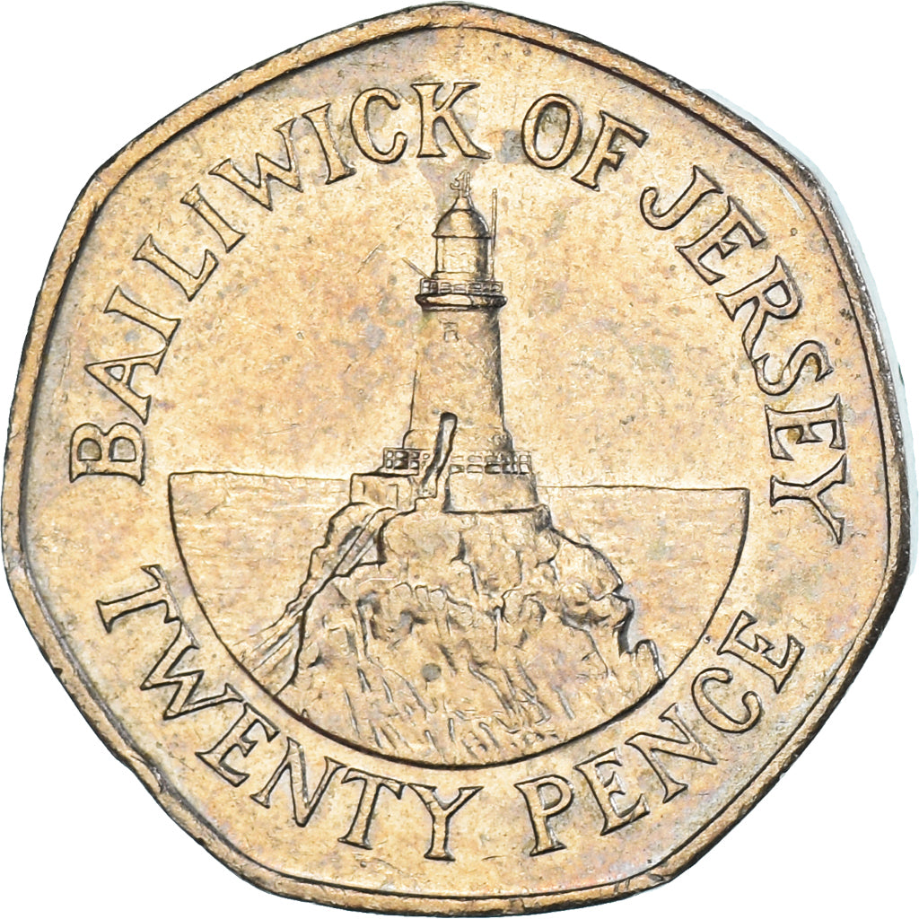 Munten, Jersey, 20 Pence, 1986